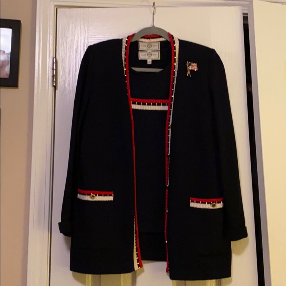Vintage Patriotic St John Knit Set